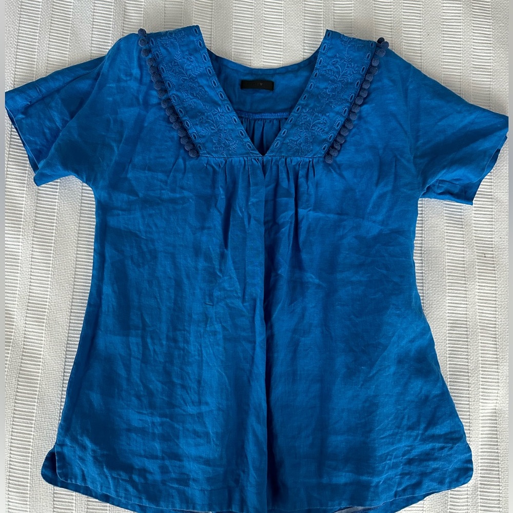 JCrew Embroidered Top